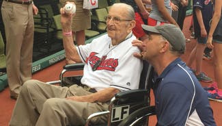 Next Story Image: 100-year-old throws out first pitch for Indians